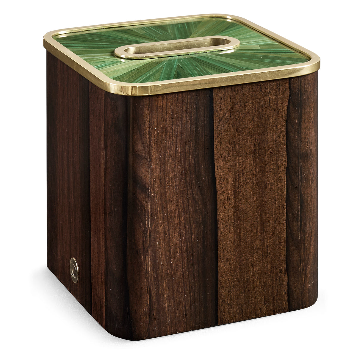 Verdure Straw Marquetry Tissue Box, Square