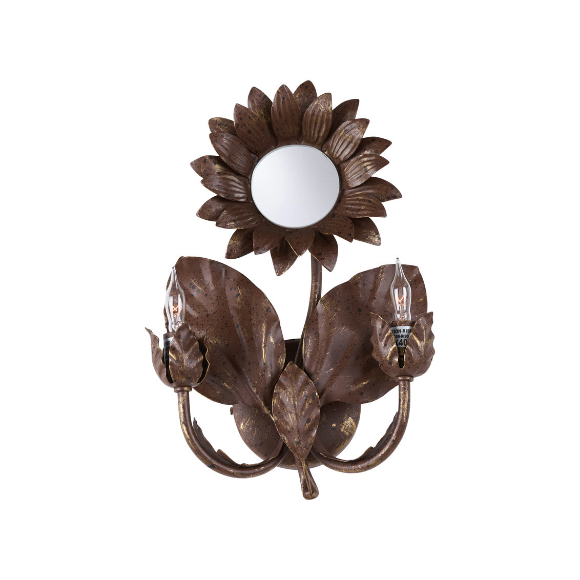 Sunflower Wall Sconce - Bronze