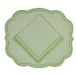 Charlotte Placemat - Green Gingham (Set of 4)