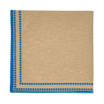 Charlotte Napkin - Wheat and Azure Blue (Set of 4)