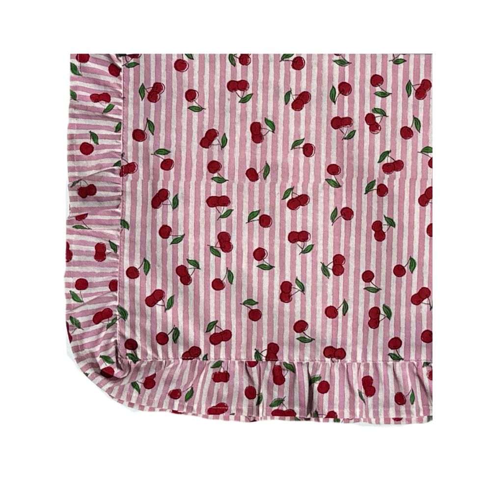 Cherries with Ruffle - Napkin - Set of 4
