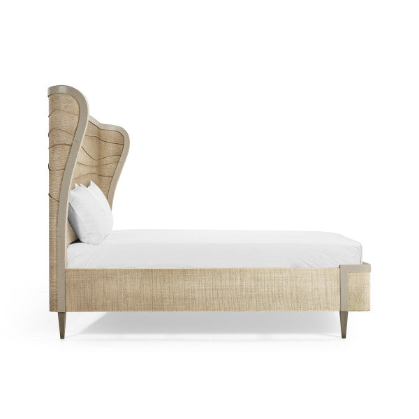 Water Seiche Woven Wing Wave King Bed