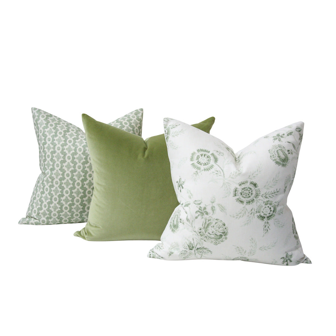 Boutique Floral Green - Set of 2