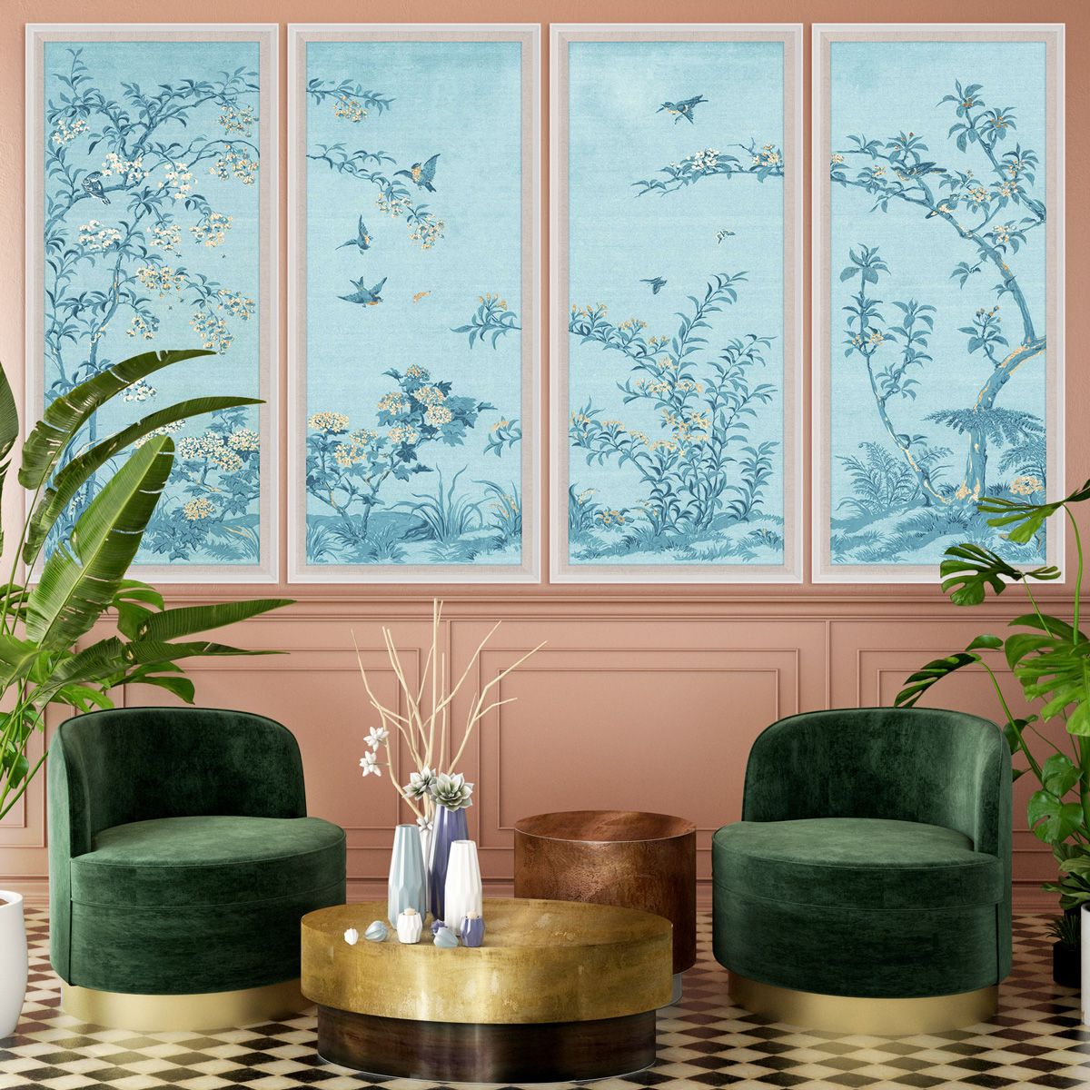 Rococo, Gold & Blue 3