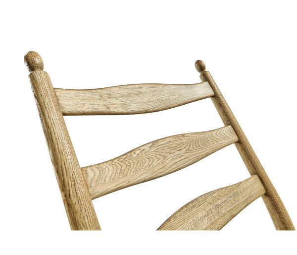Timeless Doppler Ladderback Side Chair in Stripped Oak