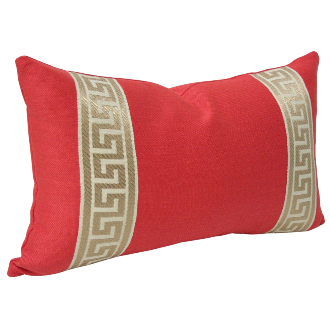 Coral With Greek Key Trim (Last Chance)