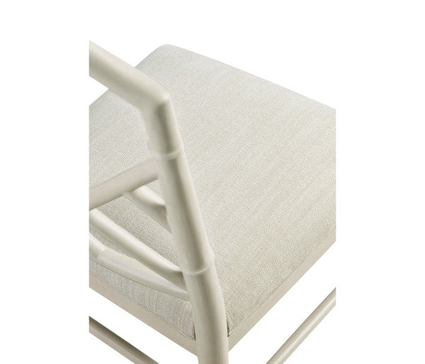 Timeless Saros Chippendale Bamboo Side Chair in London Mist