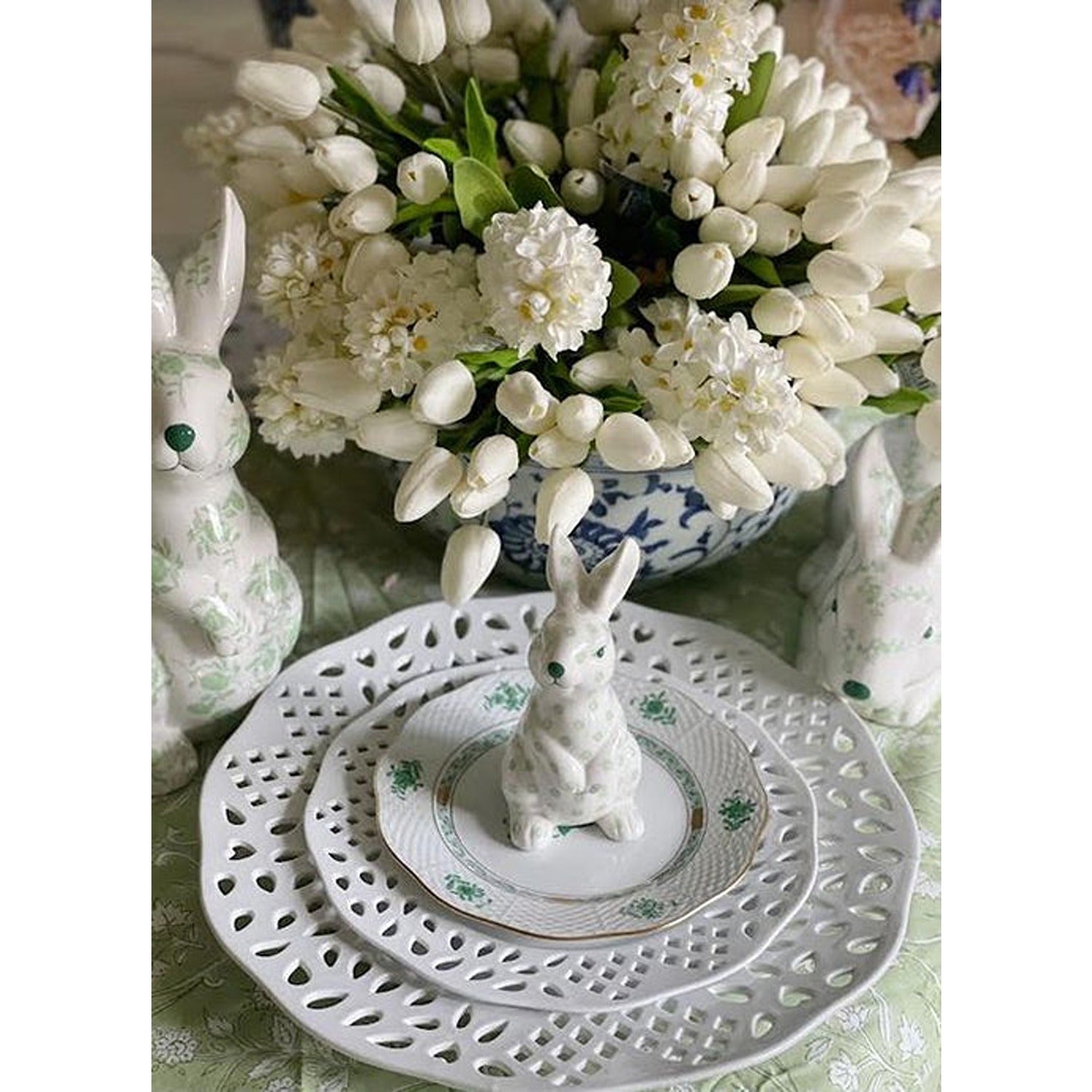 White Pierced Dinnerware