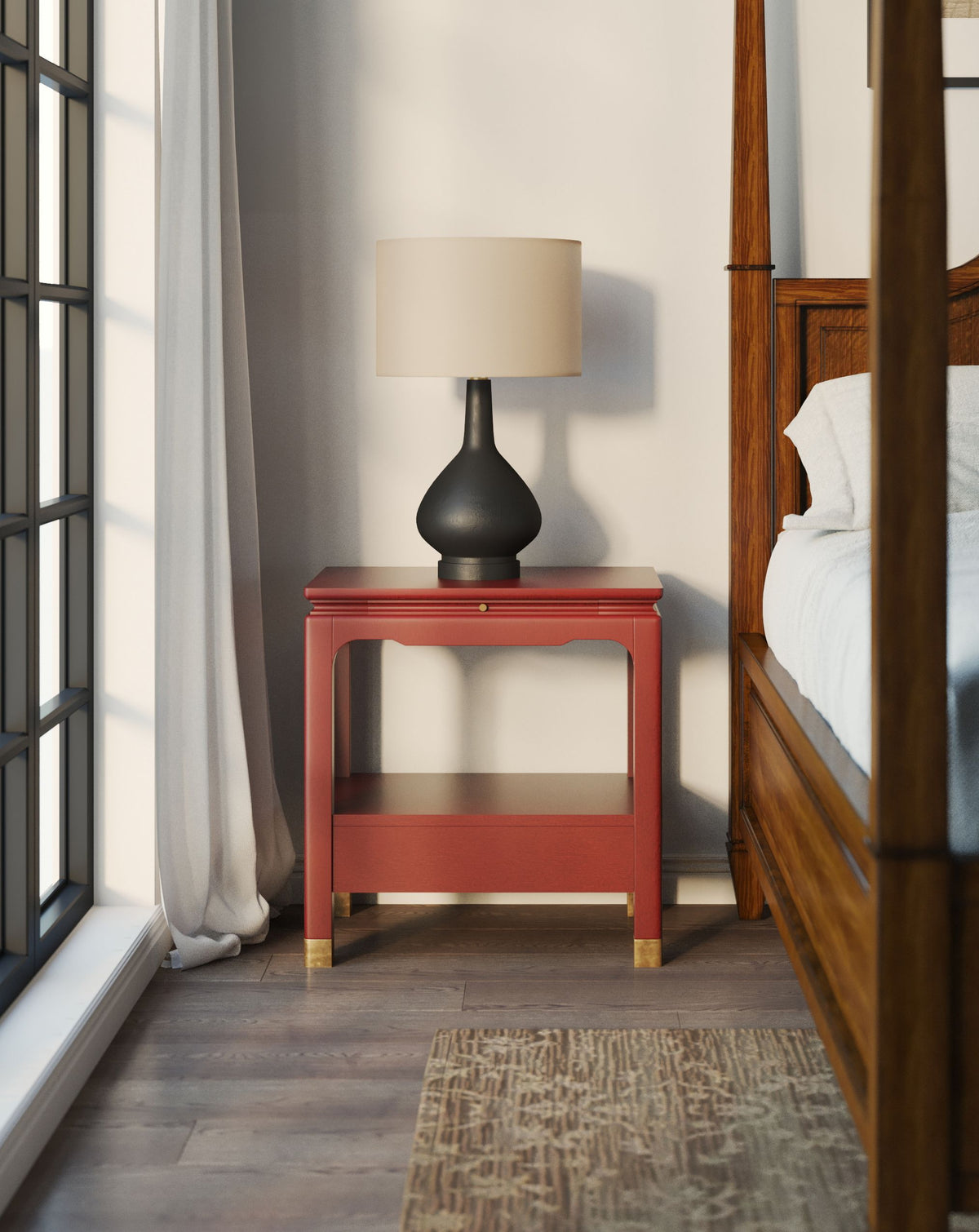 Eave Bedside Table, Crabby Apple