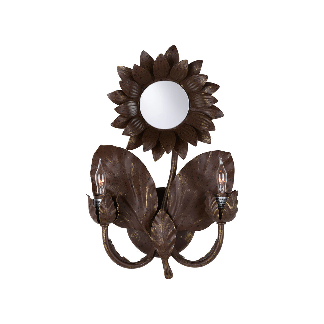 Sunflower Wall Sconce - Bronze