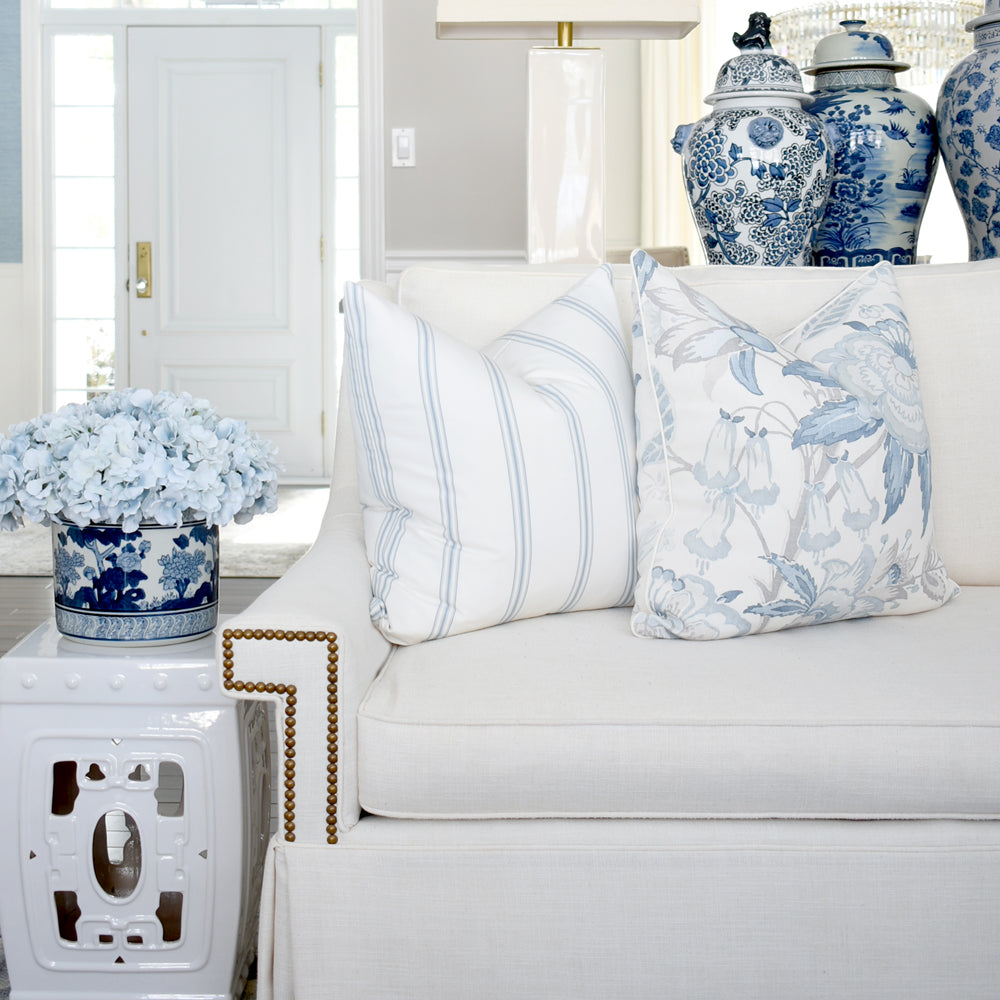 Daniela Floral Blue and Grey (Last Chance)