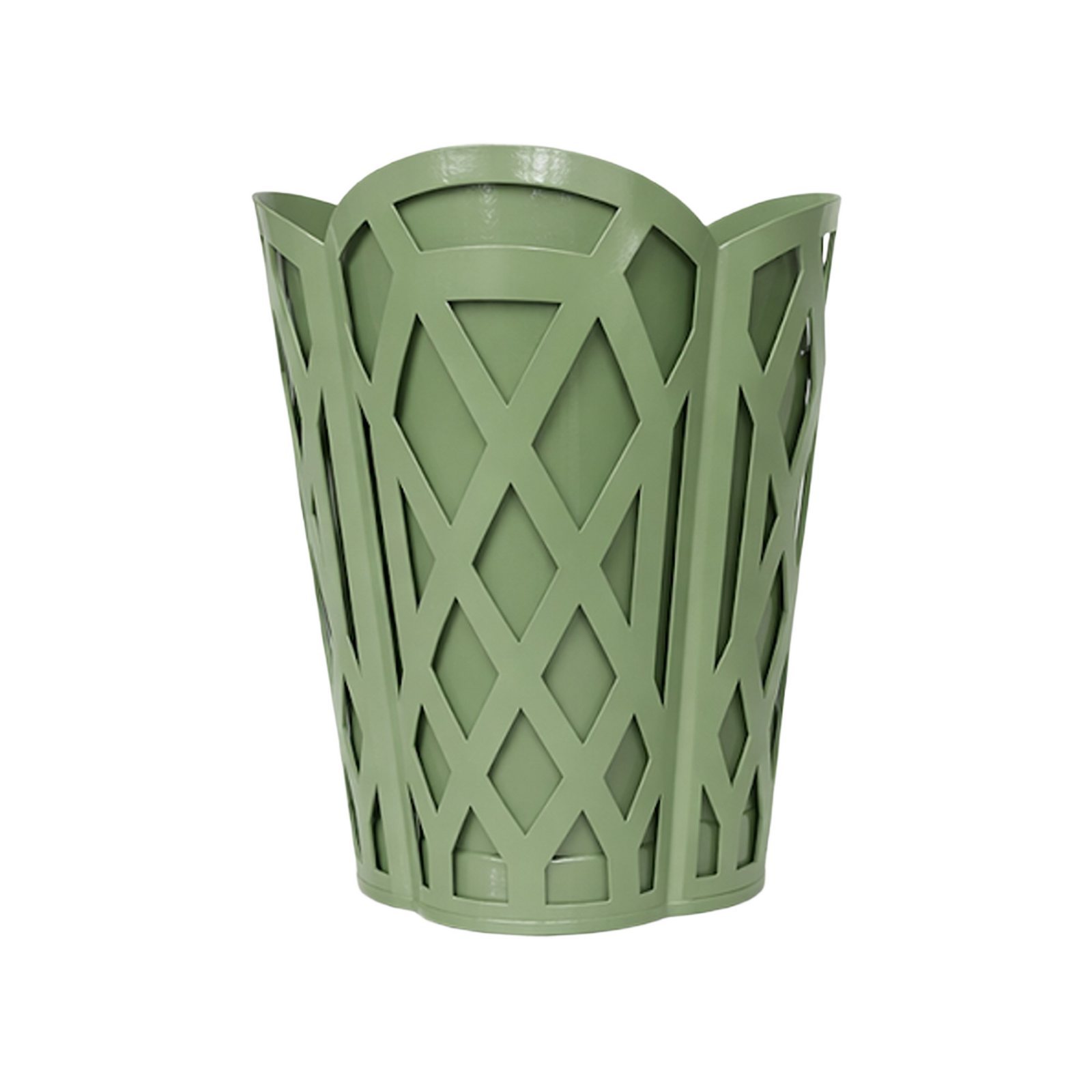 Dark Celadon Chippendale Wastepaper Basket & Tissue (3 Options)