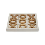 Tic Tac Toe - Resin/Gold Metal (Box)