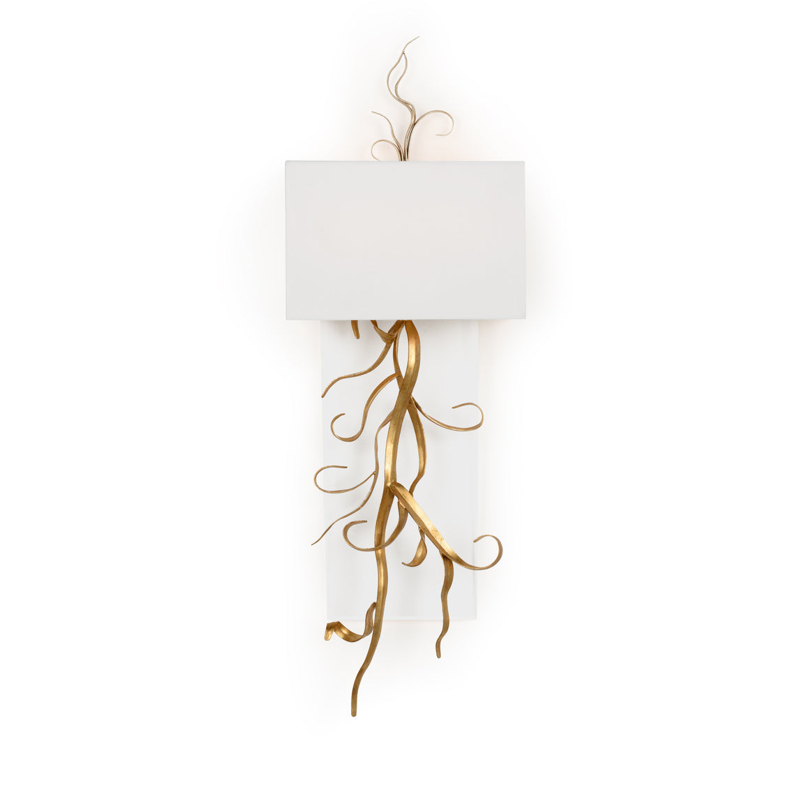 Curling Leaves Sconce w/ Acrylic