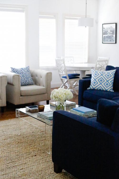 Conga Line Navy & French Blue - Set of 2
