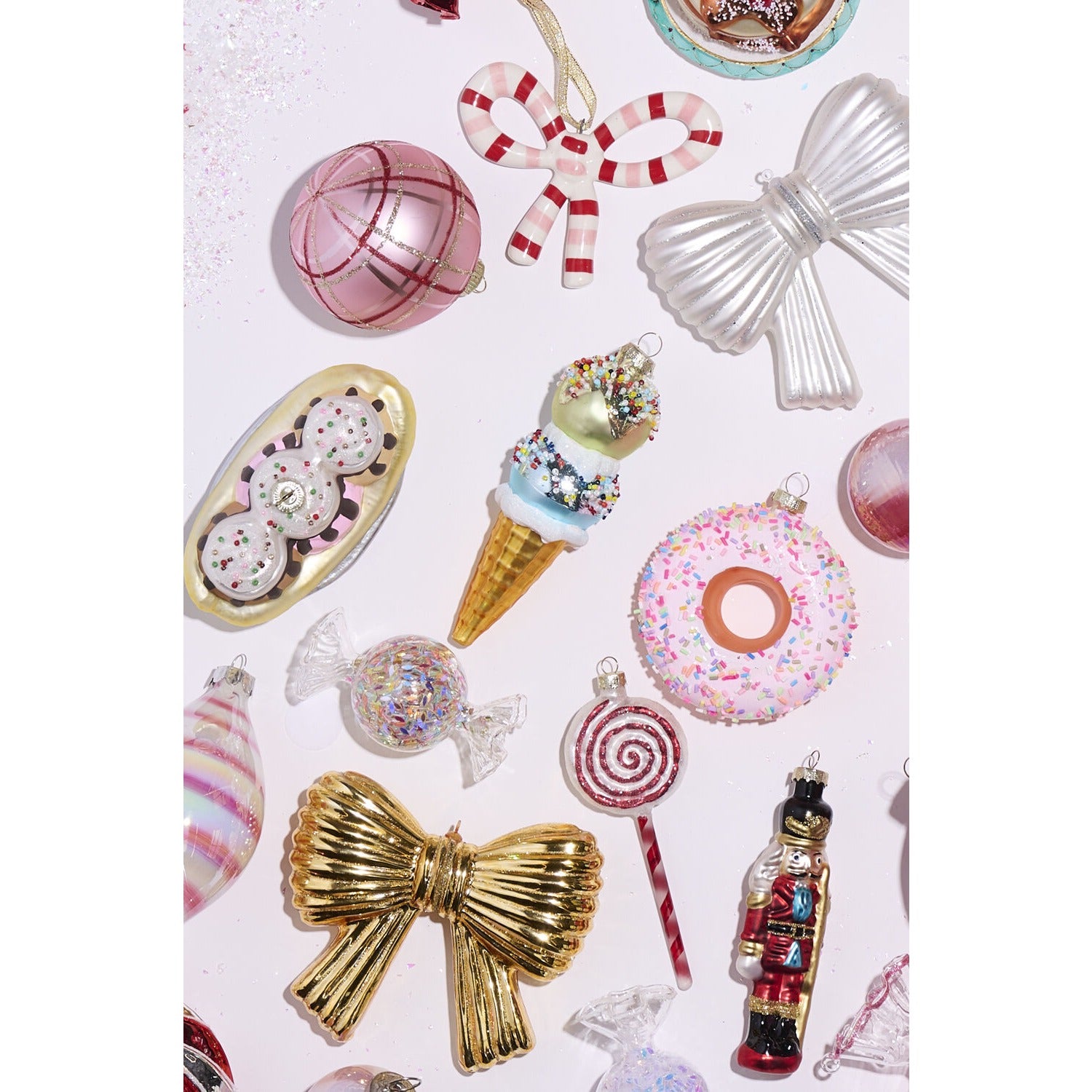 Dessert First Ice Cream Cone Ornament - Set of 6