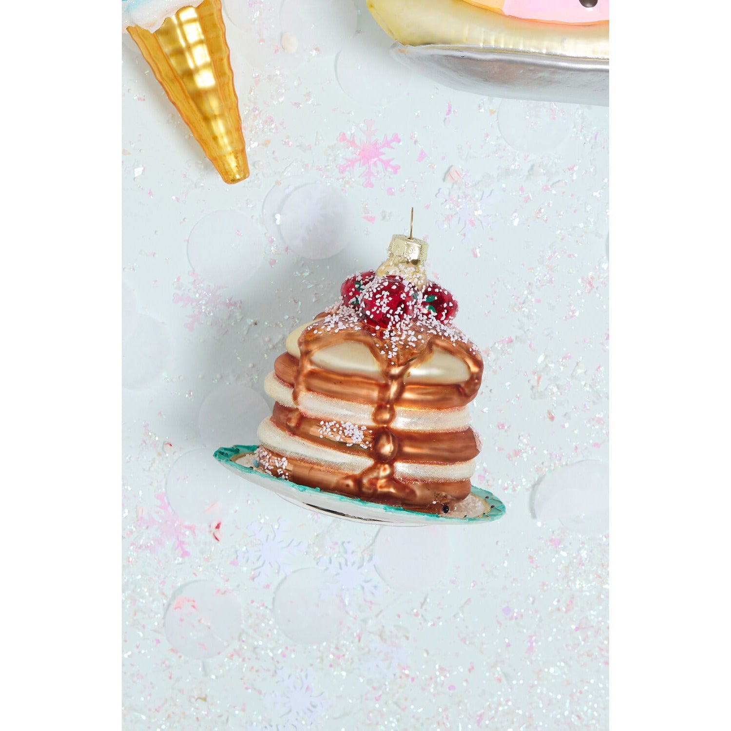Dessert First Pancake Ornament - Set of 6