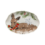 Oval Platter Deer Friends by Casafina
