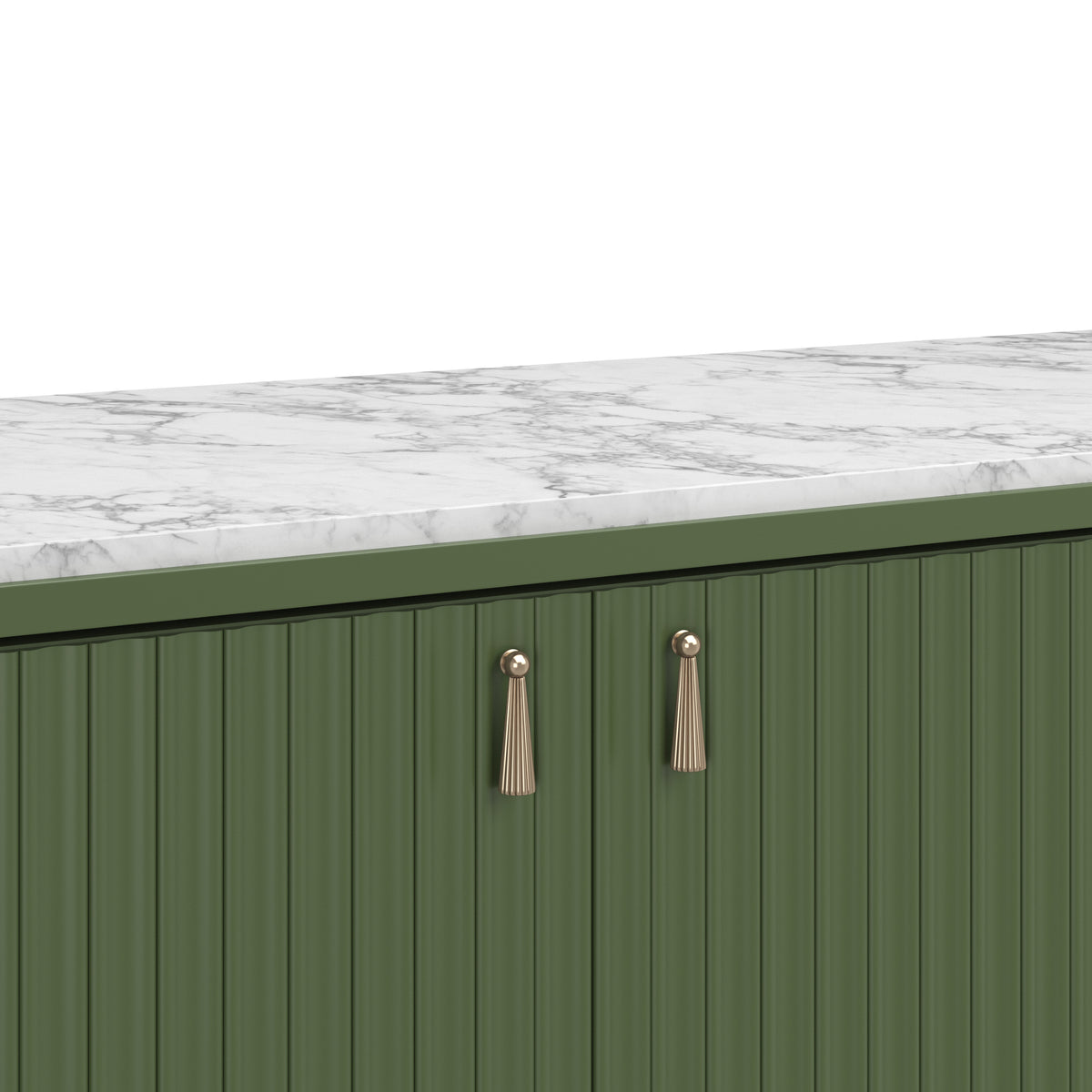 Eave Stone Top Sideboard - Darkened Sage