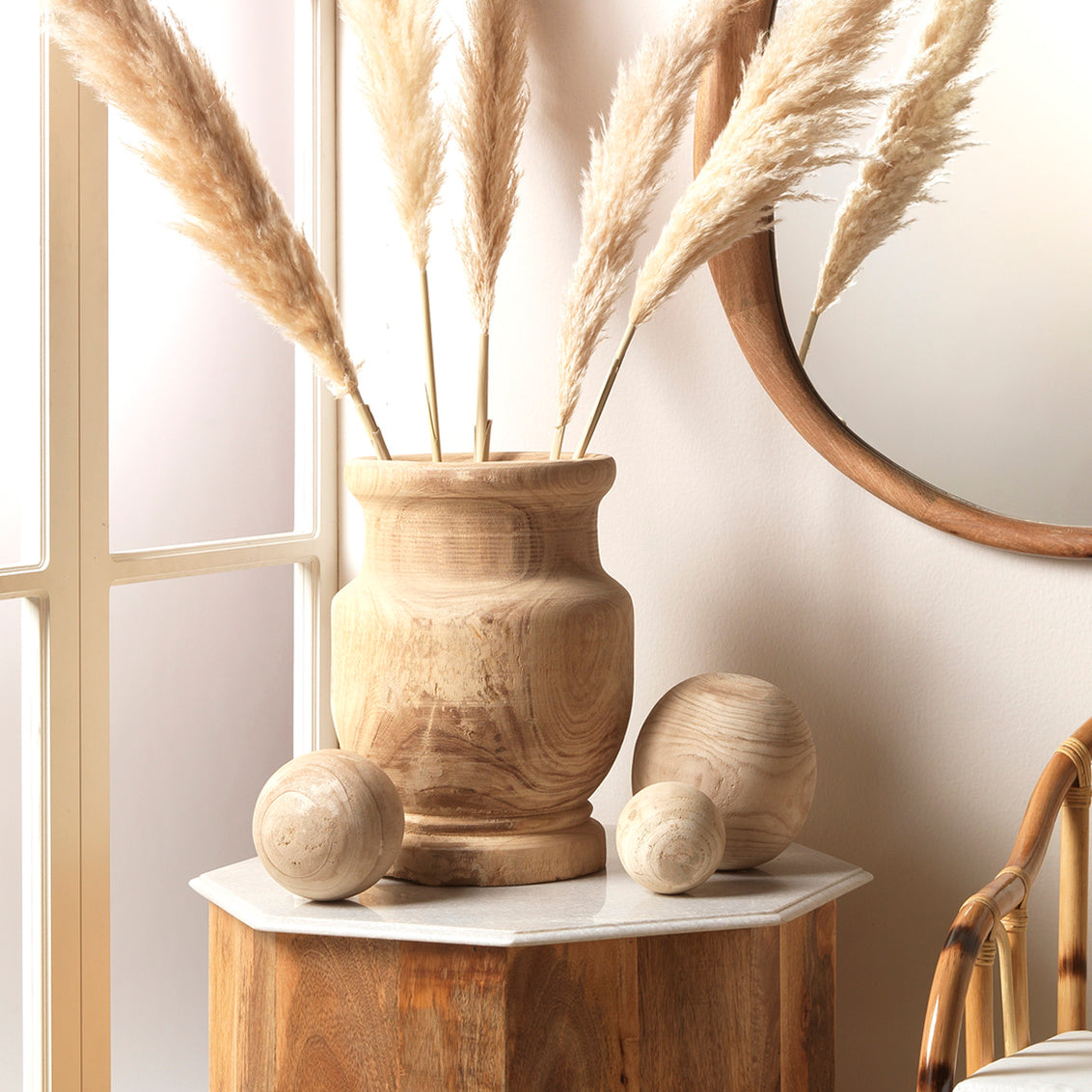 Laguna Wooden Vase