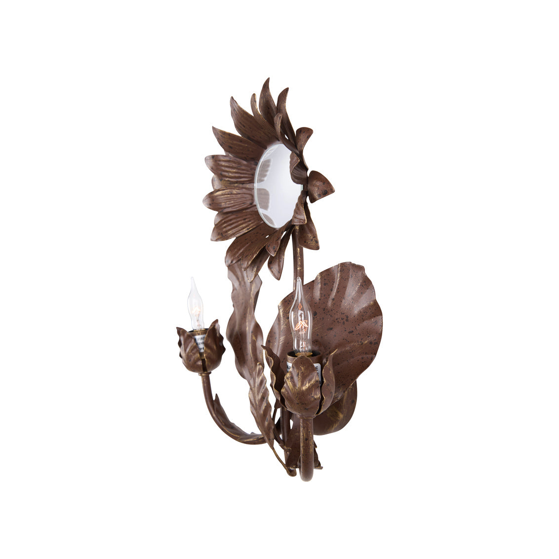 Sunflower Wall Sconce - Bronze