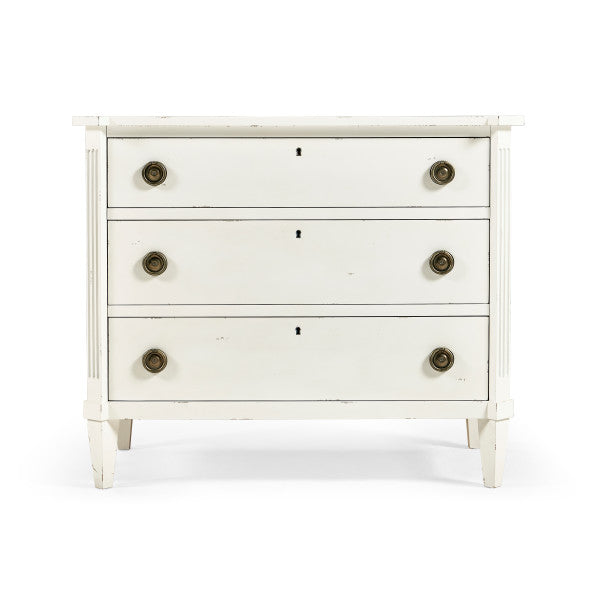 Timeless Aeon Swedish Drawer Chest in Antique White