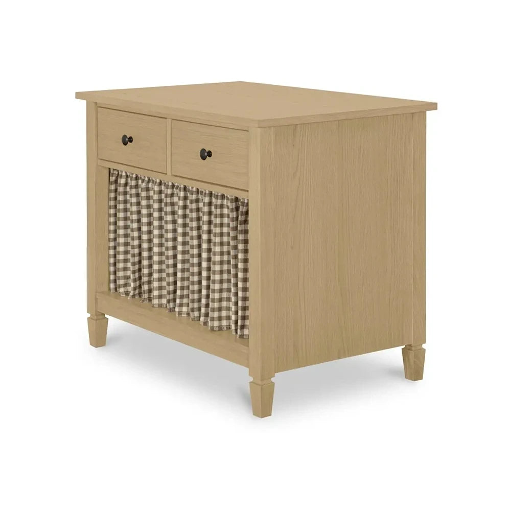 Iniguez Nightstand Brown Gingham