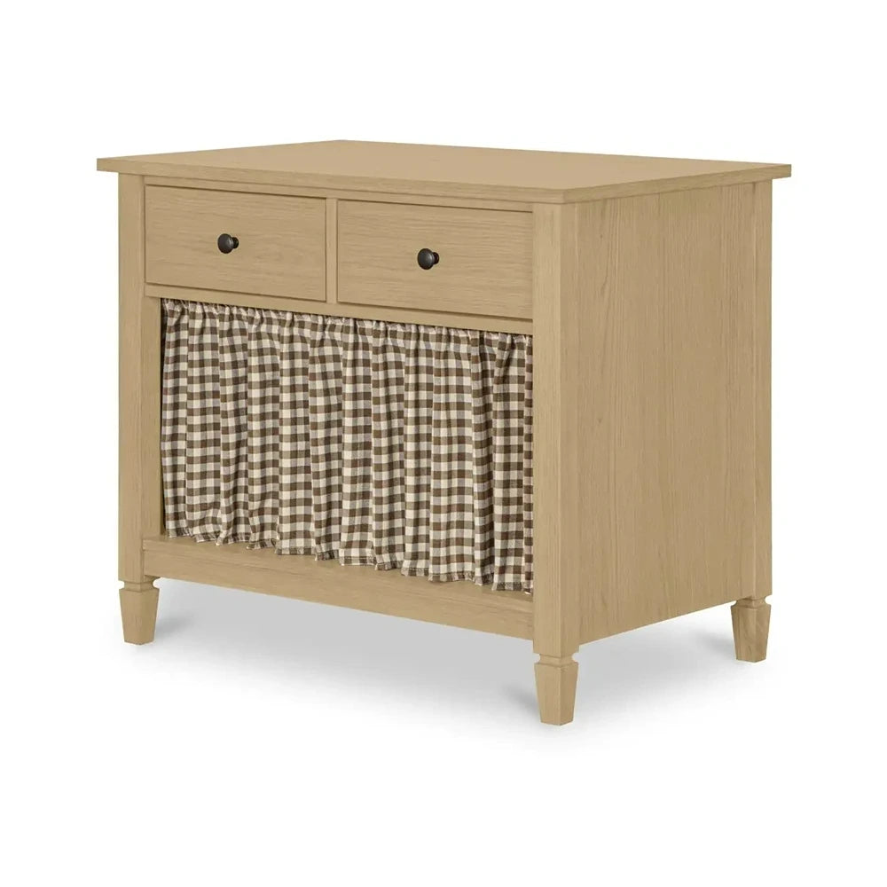 Iniguez Nightstand Brown Gingham