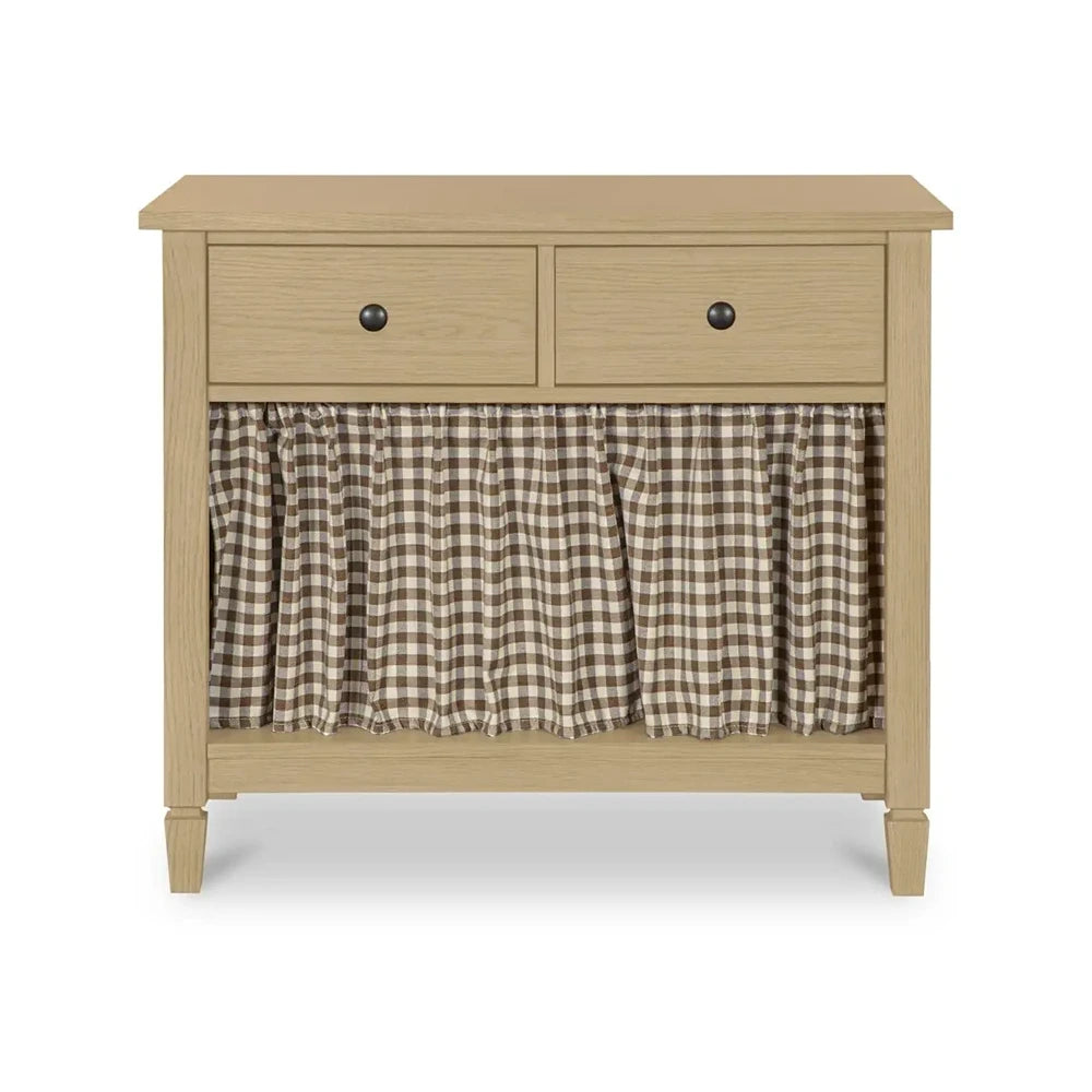 Iniguez Nightstand Brown Gingham