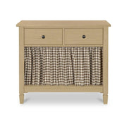 Iniguez Nightstand Brown Gingham