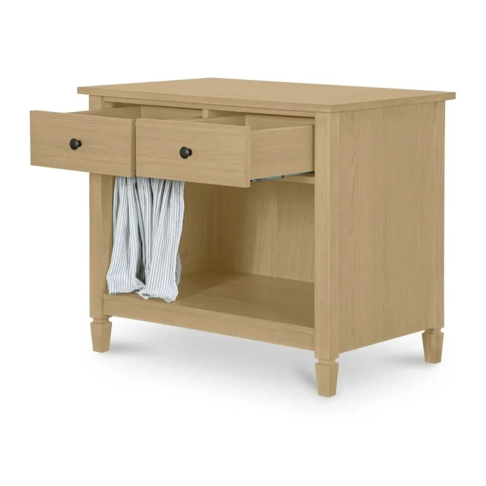 Iniguez Nightstand Light Blue Stripe