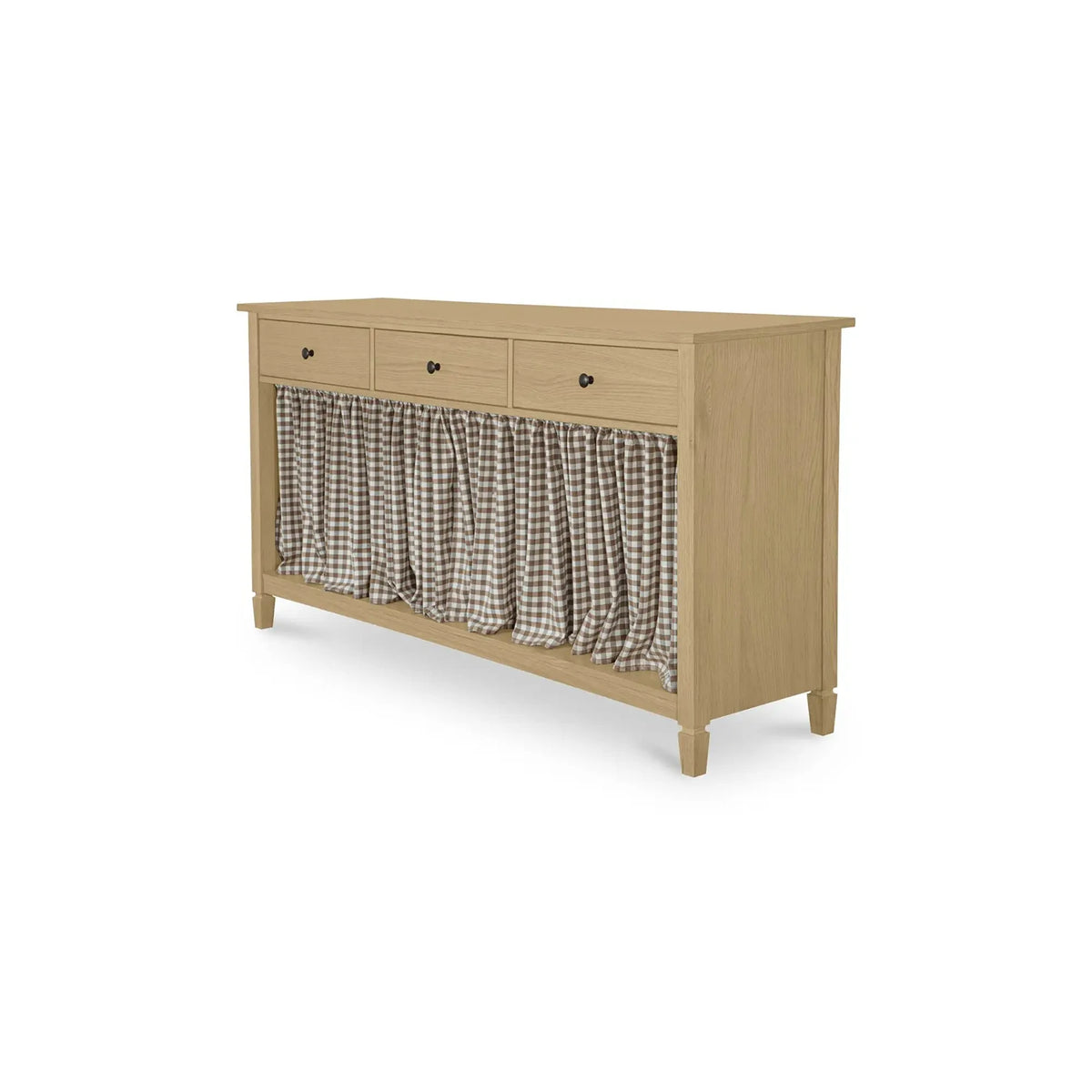 Iniguez Console Table Brown Gingham