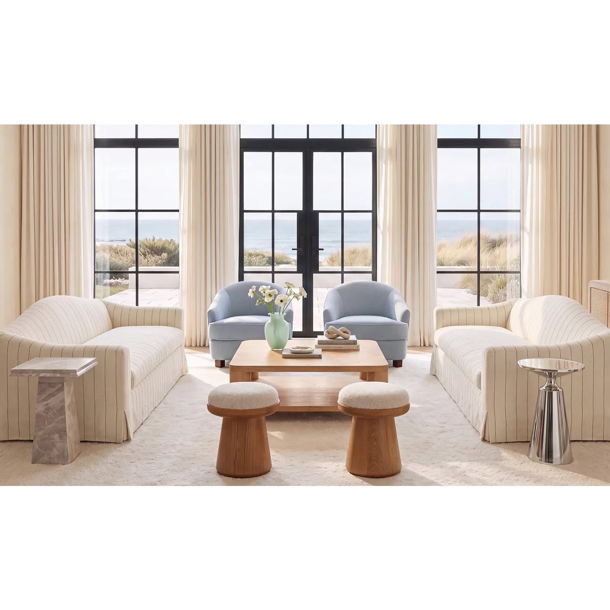 Novene Swivel Accent Stool
