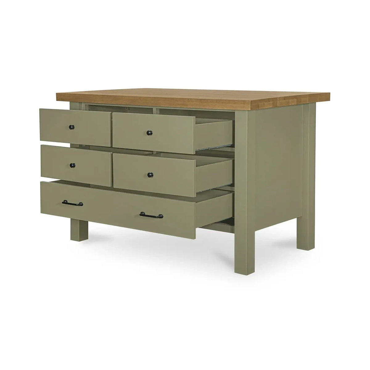Reisman Kitchen Island Green