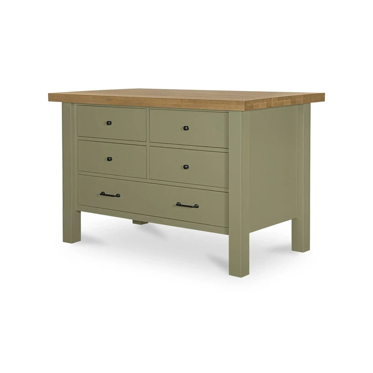 Reisman Kitchen Island Green