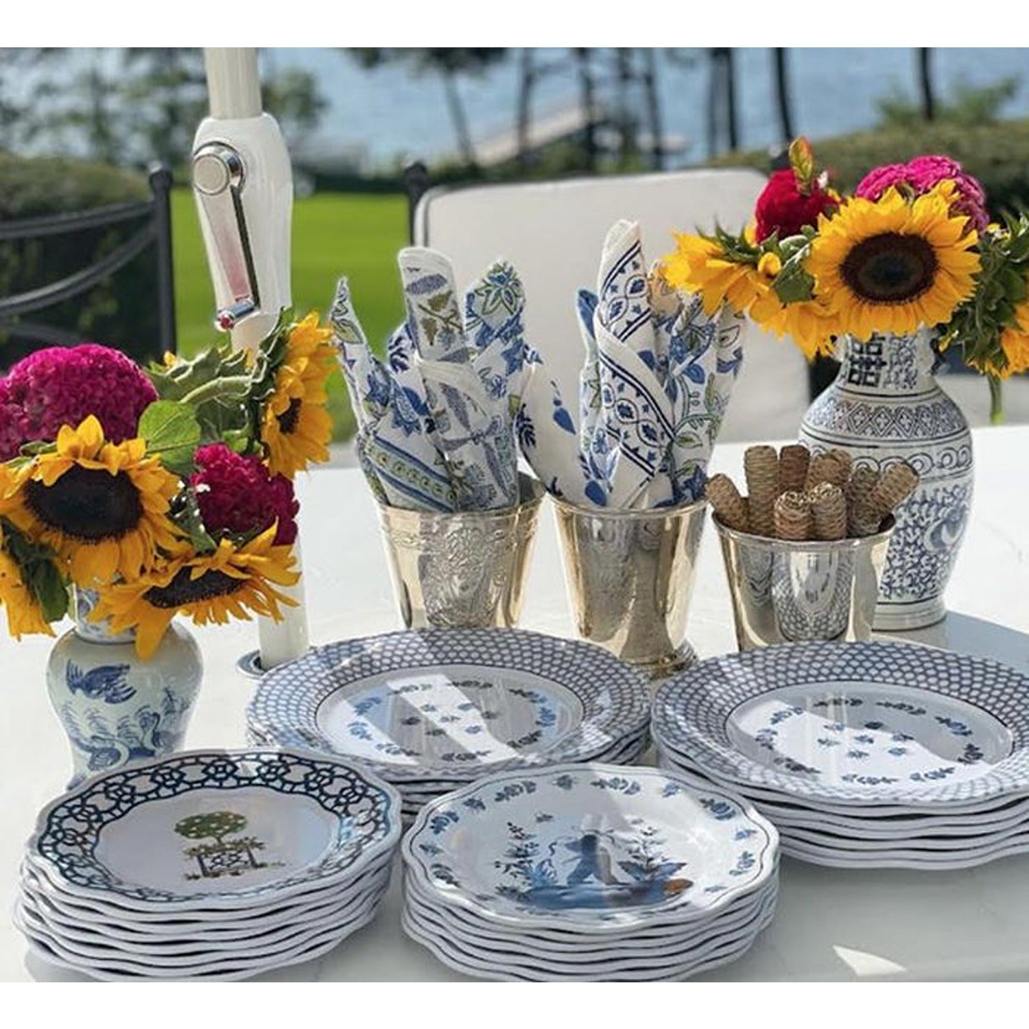 Trellis And Topiary Melamine Dinnerware Collection