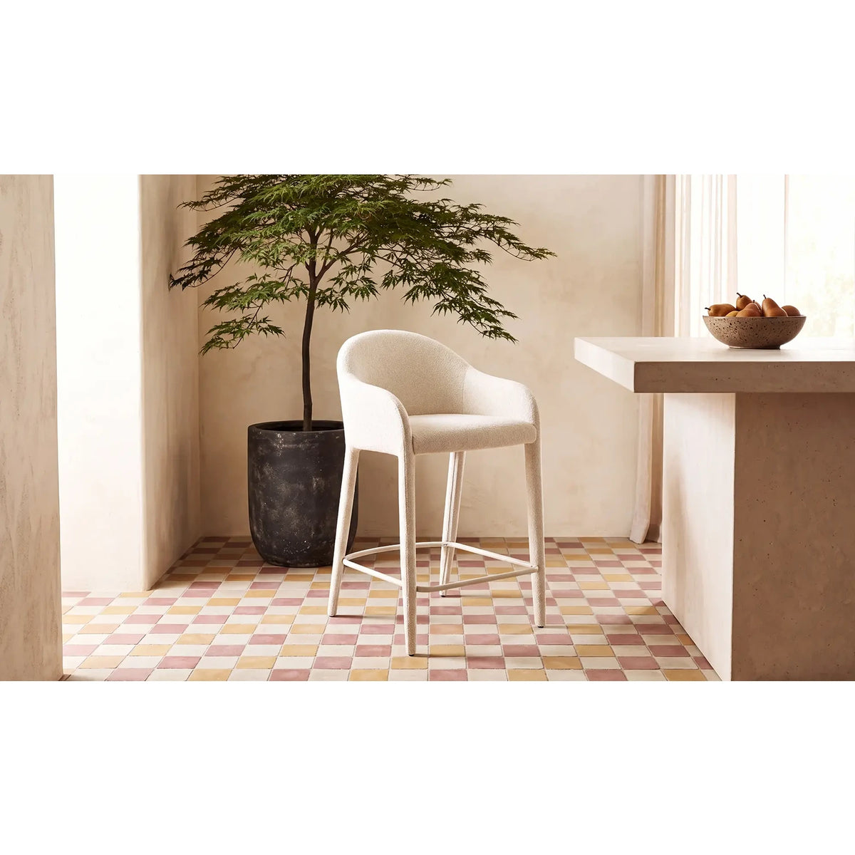 Margy Counter Stool Off White
