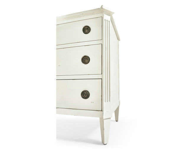 Timeless Aeon Swedish Drawer Chest in Antique White