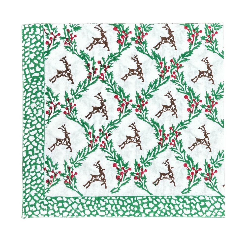 Enchanted Christmas Reindeer - Napkins (Set of 4)