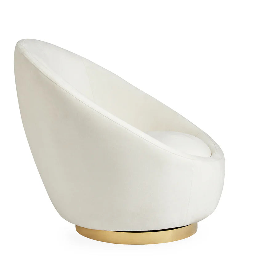 Ether Swivel Chair - Bergamo Snow