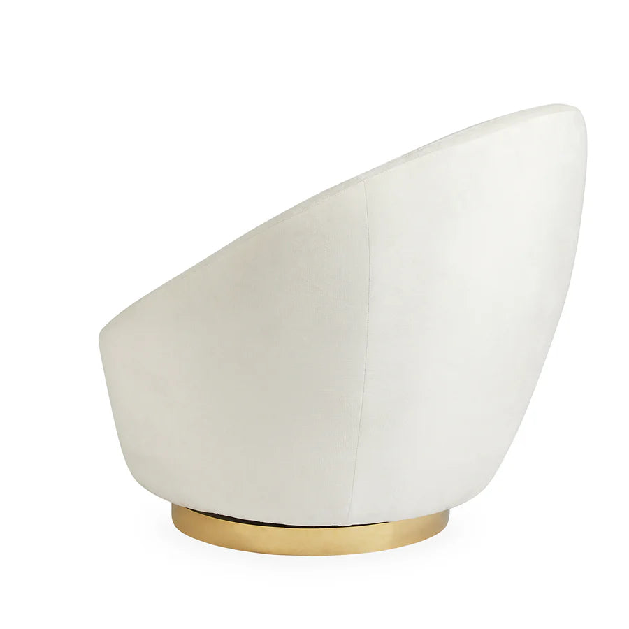 Ether Swivel Chair - Bergamo Snow