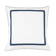 Classic Double Border Percale Cotton Euro Sham Pair