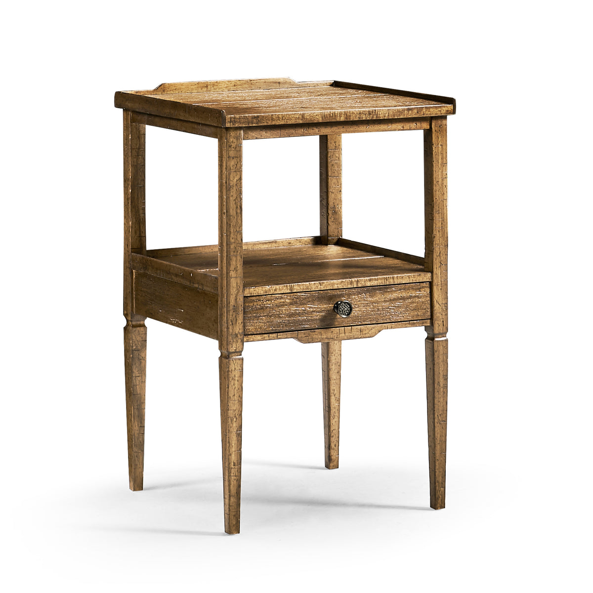 Casual Square Lamp Table - Medium Driftwood
