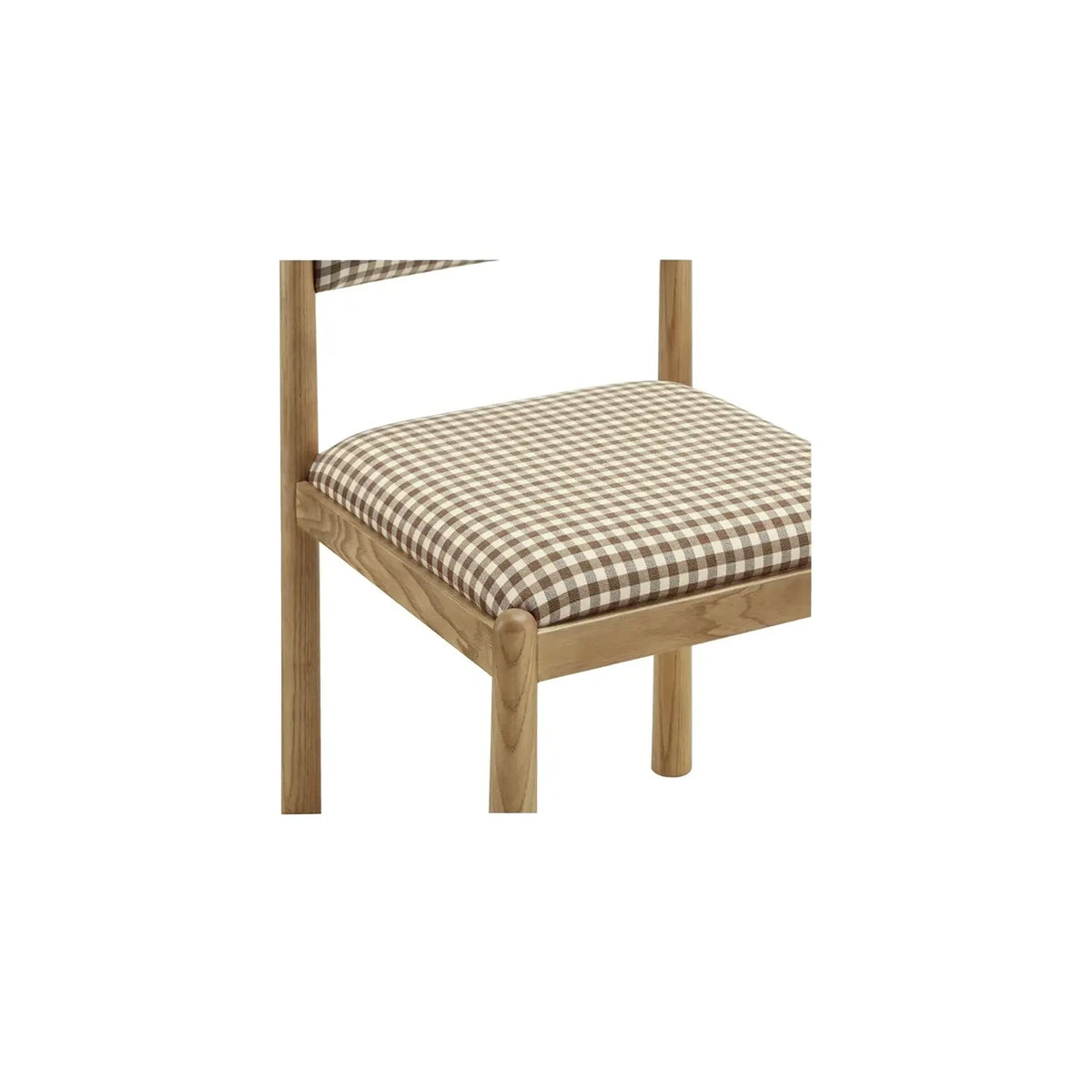 Verville Dining Chair Brown Gingham - Set of 2