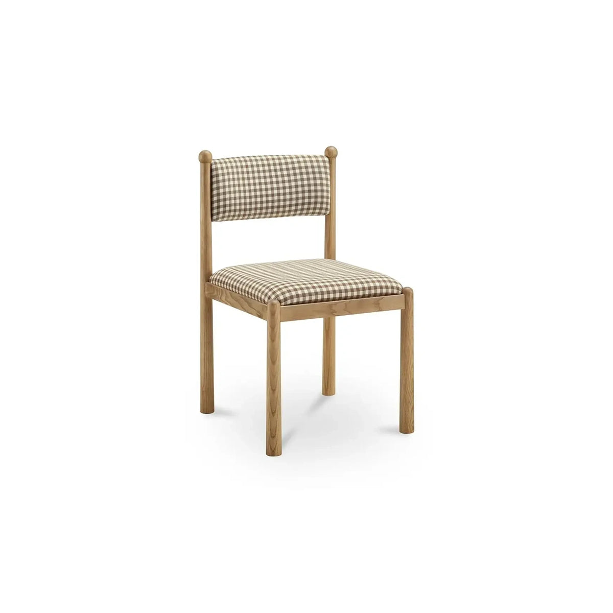 Verville Dining Chair Brown Gingham - Set of 2