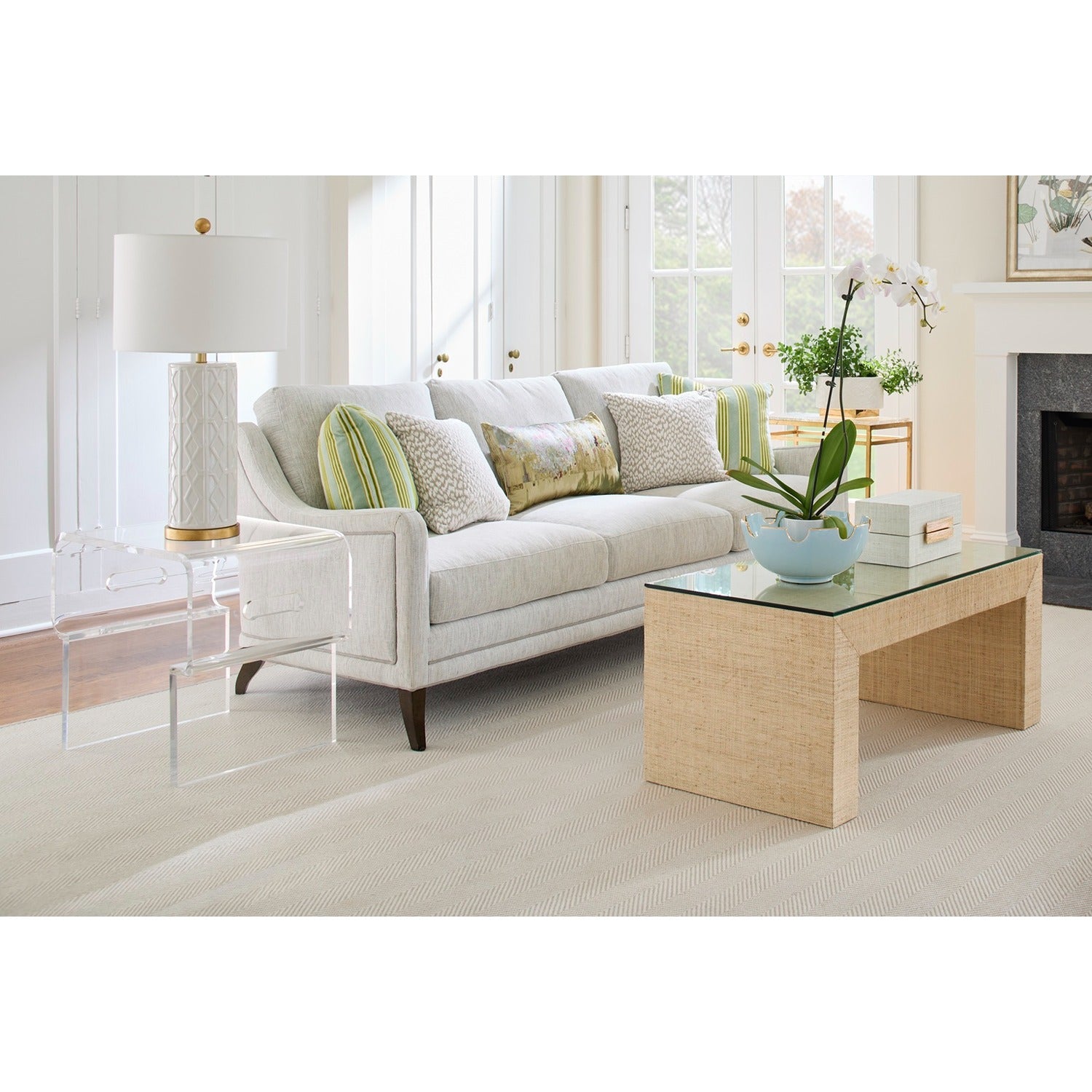 Raffia Boxes - White (S2)