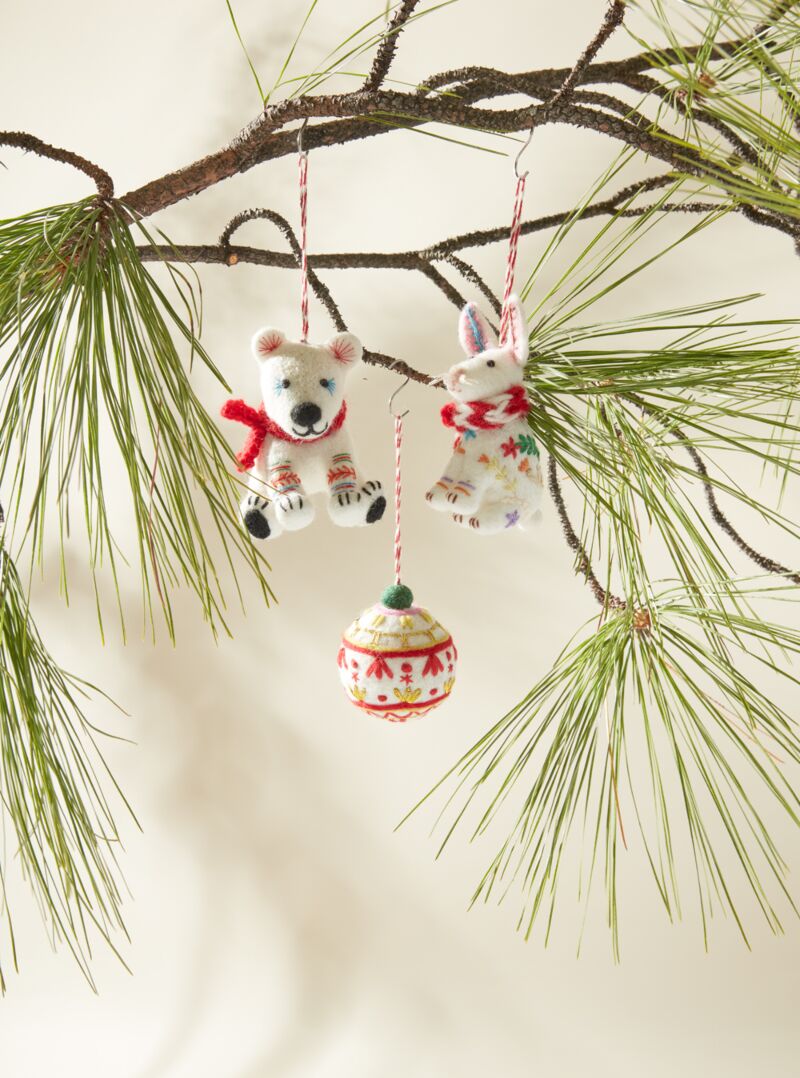 Fairisle Friends Ornament Set of 4