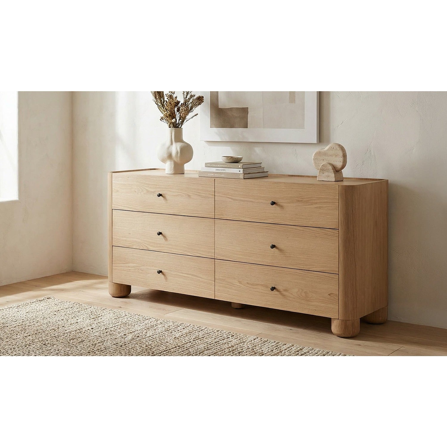 Gabrielle 6 Drawer Dresser Natural