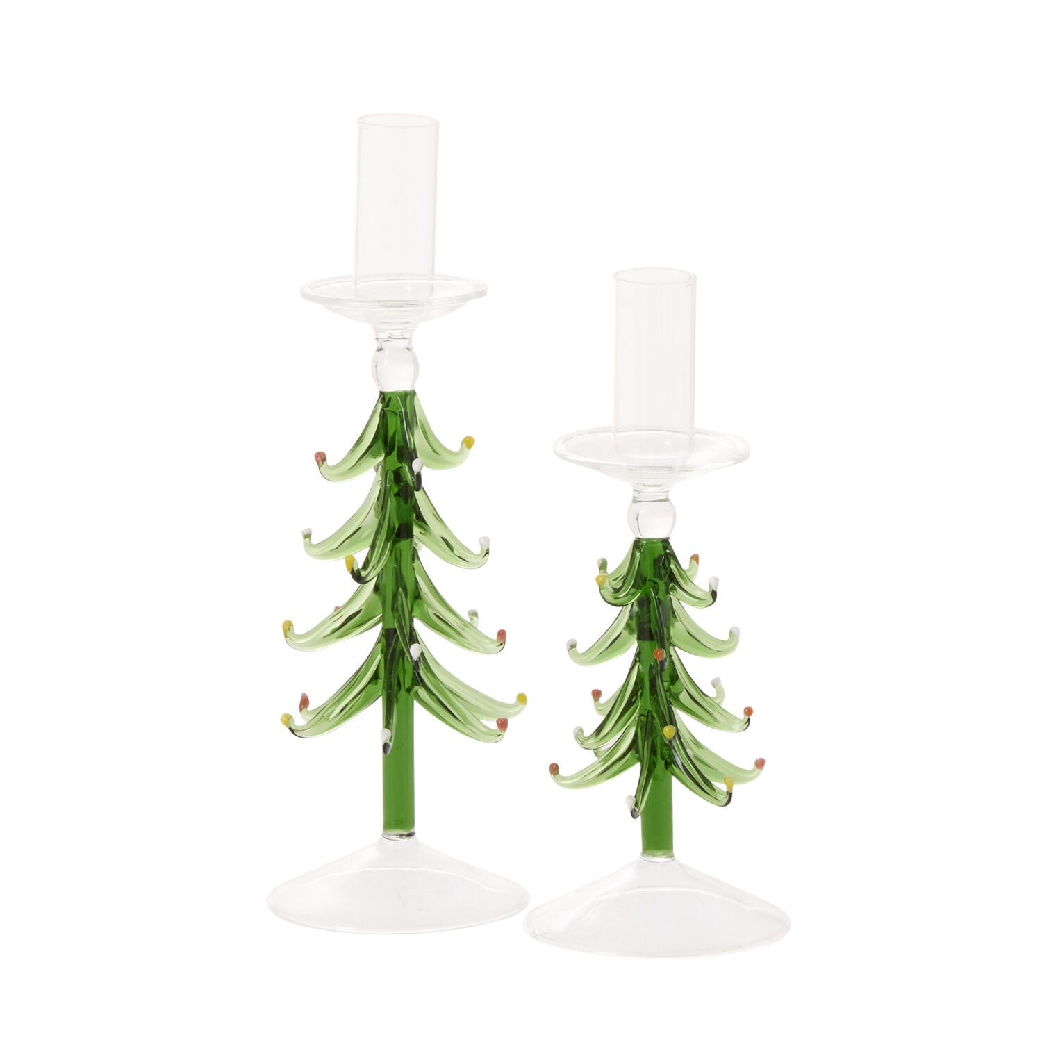 Fir Tree Candleholder - Set of 2