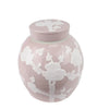 PASTEL PALE PINK CHERRY BLOSSOM FLAT TOP JAR